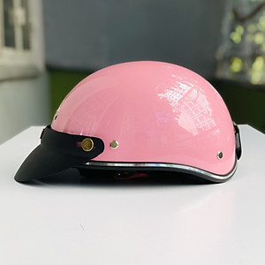 Mũ bảo hiểm nửa đầu RONA hali viền bạc chính hãng, nón bảo hiểm freesize cho nam và nữ