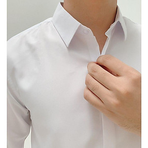Áo sơ mi nam trơn dài tay, áo sơ mi trắng gấp hộp công sở chất liệu cotton mịn cao cấp(Cam Kết Chất Lượng)