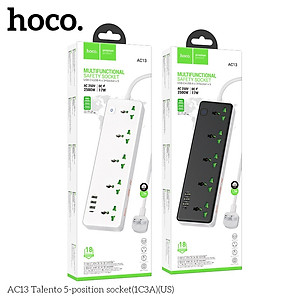 Ổ Cắm Điện USB Đa Năng cao cấp chống giật, sạc nhanh 17W chống cháy nổ, dây dài 1.5m AC13 - hàng nhập khẩu