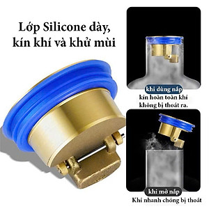 Nắp Đậy Cống Thoát Nước Chống Mùi Hôi, Côn Trùng - Chuyên Dùng Cho Sàn Nhà Tắm, Nhà Vệ Sinh - HÀNG CHÍNH HÃNG MINIIN