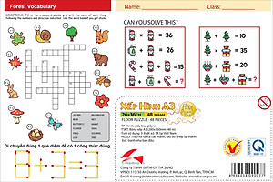 Xếp hình Tia Sáng Oggy and the CockRoaches  (48 Mảnh Ghép) - Tặng kèm câu đố mặt sau cho bé
