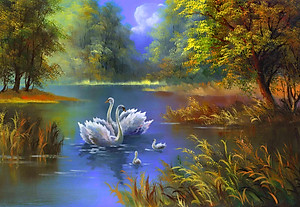 Bộ tranh xếp hình jigsaw puzzle cao cấp 330 mảnh – Gia Đình Nhỏ