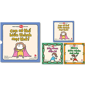 Boxset Tranh Truyện Ehon Nhật Bản_Con Có Thể Biến Thành Mọi Thứ! (3 Cuốn)