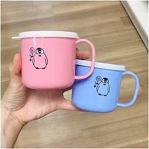 Cốc nhựa uống nước  Nakaya 200ml có nắp silicon mềm - Nội địa Nhật Bản