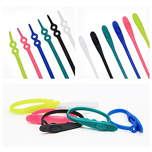 Dây Giày Cao Su Đàn Hồi Thắt BuộcThông Minh Sneaker V-Laces 14 Sợi 2 Nút Chỉnh Size Nam Nữ