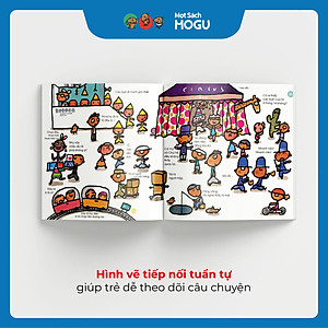 Truyện Ehon bé 3-4-5 tuổi - Đi đi lại lại trên phố lớn