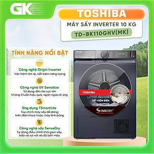 Máy sấy bơm nhiệt Toshiba 10 kg TD-BK110GHV(MK) - Hàng chính hãng