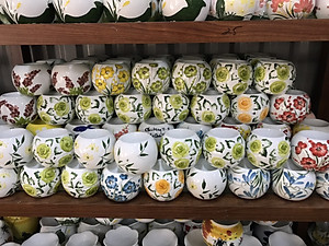 Đèn Xông Tinh Dầu Gốm Bát Tràng Size Trung