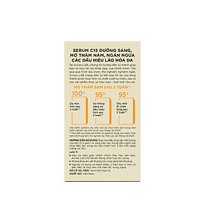 Serum C15 dưỡng sáng mờ thâm, ngăn ngừa lõa hóa Acnes Lab C15 Serum 15ml