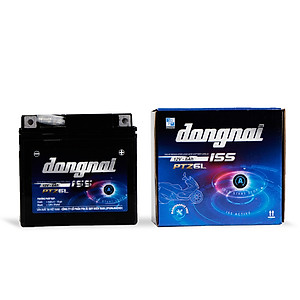Ắc quy khô miễn bảo dưỡng Đồng Nai PTZ6L ISS dành cho xe có Idling Stop | 12V - 6Ah