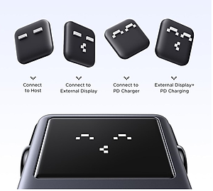 Hub chuyển đổi  USB-C 6 in 1 Groovy Robot Uno Ugreen 35998 ra USB-C, USB-A 3.2, HDMI 4K@60Hz, Sạc PD 100W - Hàng chính hãng