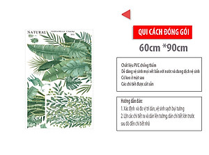 Sticker Giấy Dán Tường Decal Dán tường Mẫu Hoa Lá Cực Xinh ZH011