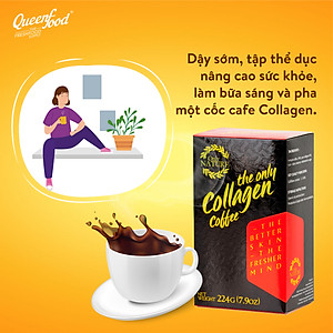 Cà Phê Collagen Queenfood (2 Hộp - 14 Túi Nhỏ/Hộp)