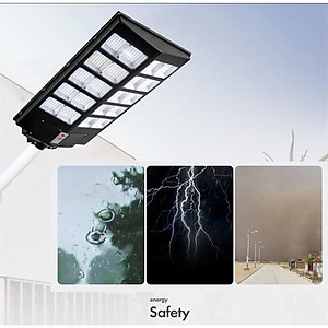 Đèn Đường Năng Lượng Mặt Trời Liền Thể 2 Cánh 500W 