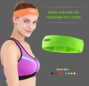 Băng đô băng trán thể thao AOLIKES A-2108 thấm mồ hôi cotton thoáng khí sport sweatband