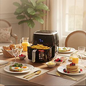 Nồi chiên không dầu điện tử Sharp 6.8 lít KF-AF68EPV - Hàng chính hãng