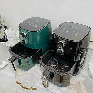 Nồi Chiên Không Dầu ABG Camel 6.5L Công Suất 1350W Màu Xanh Và Màu Đen, Thế Hệ Mới Không Dầu, Không Khói, Không Lo Sợ Béo, Làm Chín Thực Phẩm Cực Nhanh - Bảo Vệ Sức Khỏe Mọi Nhà (Gửi Màu Ngẫu Nhiên) - Hàng Chính Hãng