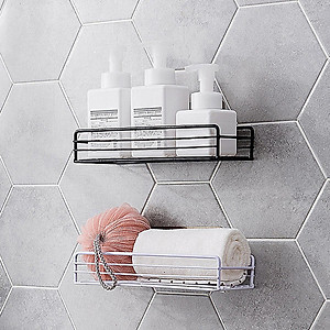Giá Để Đồ Nhà Tắm Kim Loại Bền Đẹp - Kệ Đựng Đồ Đa Năng Hình Chữ Nhật Không Cần Khoan Tường