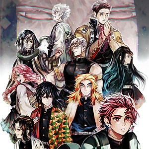 Tranh Poster kimetsu no Yaiba A4 combo 5 tấm khác nhau 