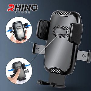 Kệ kẹp điện thoại trên ô tô Rhino KP702, giá đỡ gắn điện thoại trên điều hòa xe tiện lợi - Hàng chính hãng