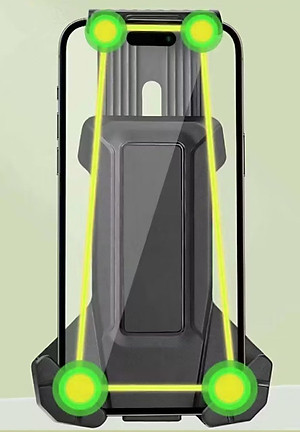 Giá đỡ điện thoại xe đạp gắn tay lái chất liệu Nhựa PC cho màn hình 4-8 inch phù hợp đường kính ghi đông lớn