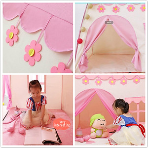 Lều Chơi Cho Bé - Lều Công Chúa Hoàng Tử Hình Hoa Và Ngôi Sao PaKaSa - Hàng Chính hãng
