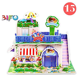 Đồ chơi lắp ghép mô hình giấy thông minh Ngôi nhà mơ ước