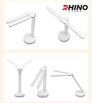 Đèn học LED 3 ánh sáng bảo vệ mắt chống cận cảm ứng Rhino L205, tích điện đa năng làm việc, để bàn học - Hàng chính hãng