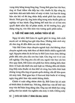 Sách Chiêu Bài Quản Lý Vàng Của Bill Gates