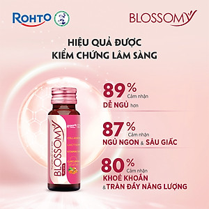 Nước uống collagen giúp sáng da, dạ dày khỏe Blossomy lốc 10 chai x 50ml
