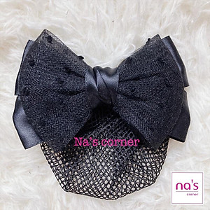 Kẹp lưới bới tóc búi tóc hoạ tiết cao cấp (30)