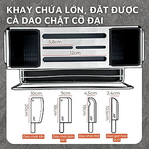 Kệ inox 304 DandiHome đựng dao thớt, đũa đa năng trong nhà bếp