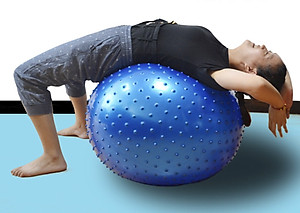 Bóng tập yoga có gai đường kính 75cm chịu lực 200kg(tặng bơm Bóng)