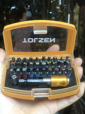 Bộ mũi 38 chi tiết siêu cứng cùng đầu chuyển lắp máy chính hãng Tolsen 20370