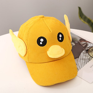 Mũ lưỡi trai vịt cho bé trai bé gái từ 1-7 tuổi vải nhung 5 màu