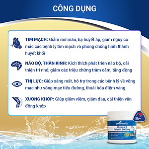 Combo 3 Hộp Dầu Cá Goodhealth Omega 3 Fish Oil 1000mg 150 Viên - Bổ Não - Tăng Trí Nhớ - Mắt Tinh - Chính Hãng Từ New Zealand