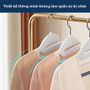 Combo 10 Móc Treo Quần Áo Chống Trượt Xoay 360 Đa Năng Móc Nhựa Cao Cấp Bền Bỉ Chịu Vật Nặng, Mắc Áo Nhựa Giao Màu Ngẫu Nhiên
