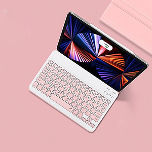 Bao da case ốp silicone kèm bàn phím bluetooth dành cho ipad 10.2, 10.5, 10.9, Pro 11 inch - Hàng chính hãng