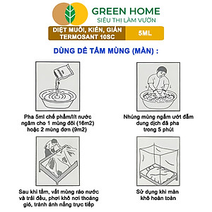 Thuốc Diệt Muỗi GreenHome, TERMOSANT 10SC, Gói 5ml, Chính Hãng, Hiệu Quả Nhanh, An Toàn Khi Sử Dụng