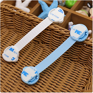 Combo 4 Dây Khóa tủ lạnh, chốt an toàn tủ lạnh, ngăn kéo, tủ đồ. Khóa cửa tủ an toàn cho bé. Chất liệu nhựa cao cấp