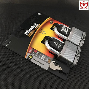 Bộ 2 ổ khóa Master Lock M15 XTLF thân thép lá rộng 64mm dùng chung 2 chìa