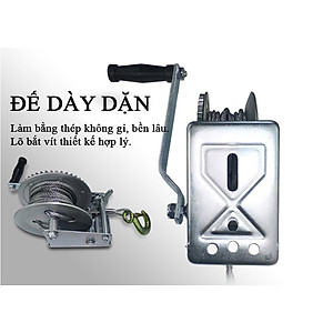 Tời Quay Tay ABG 1200LBS 544Kg - Máy Tời Xoay Cầm Tay Chuyên Dùng Để Nâng Hạ Hàng Hóa , Máy Móc - Hàng Chính Hãng