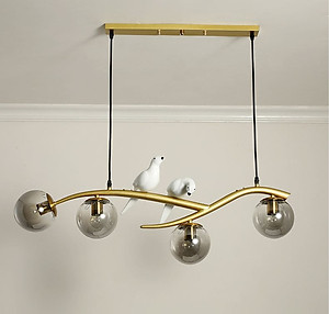 Đèn thả ROVER kiểu dáng sang trọng trang trí nội thất hiện đại, cao cấp - Tặng kèm bóng đèn đầy đủ