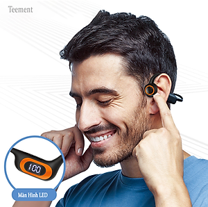 Tai Nghe Dẫn Khí Qua Xương Cao Cấp Teement Tai Nghe Bluetooth Không Dây Dành Cho Thể Thao Và Chạy Bộ - Hàng Chính Hãng
