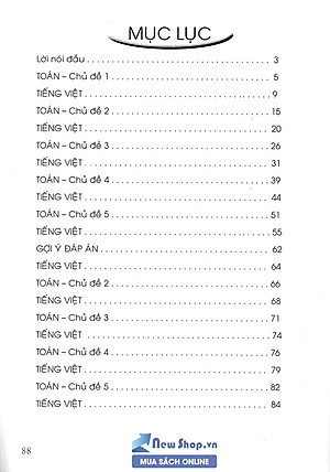 Vở Ôn Tập Hè Toán - Tiếng Việt Lớp 2 (Biên Soạn Theo Chương Trình Mới) 