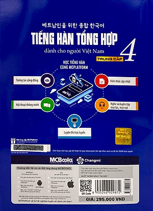 Sách Tiếng Hàn Tổng Hợp Trung Cấp 4 (Phiên Bản Mới – In Màu)