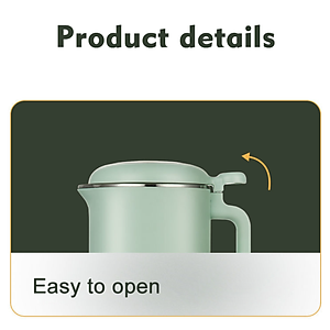 Máy làm sữa hạt mini đa năng Elecplus EP-S500A 6 Chức năng: Nấu sữa hạt, Xay sinh tố, Nấu cháo, Pha trà, Đun nước sôi, Vệ sinh máy - HÀNG NHẬP KHẨU