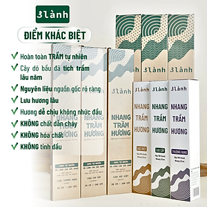 Nhang Trầm Hương Thượng Hạng 3 Lành Dài 23-30-40cm, Hộp 100-400gr Tự Nhiên 100% >15 Năm Trầm Thờ Cúng Thư Giãn Xông Nhà