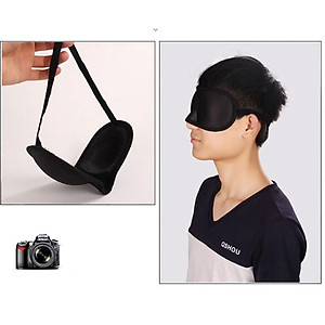 Bộ Bịt Mắt Ngủ 3D Tặng Kèm Bịt Tai Chống Ồn Màu Ngẫu Nhiên