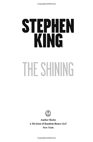 Sách Stephen King: The Shining